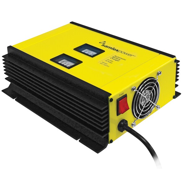 25A Battery Charger-24V-2-Bank-3-Stage w/Dip Switch-Lugs